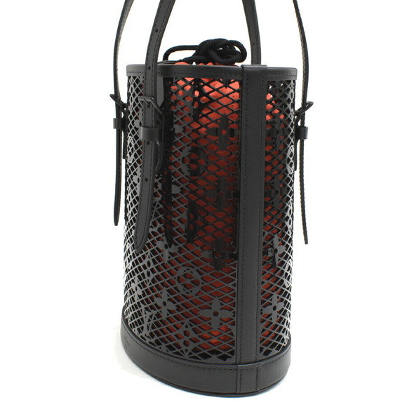 Louis Vuitton Bucket Tote Bag Monogram Lace Leather Black - Picture 2 of 9